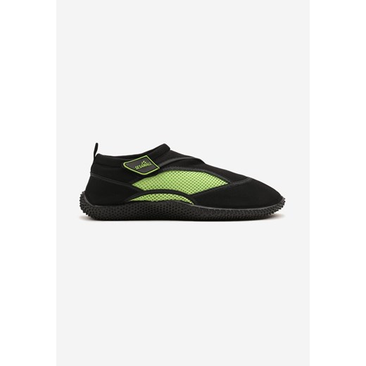 Czarno-Zielone Buty Sportowe z Elastyczną Cholewką do Wody Nimiliara ze sklepu born2be.pl w kategorii Buty sportowe męskie - zdjęcie 178678613