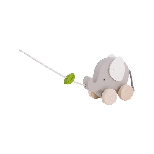 Goki Zabawka &quot;Słoń z liściem&quot; do ciągnięcia - 12 m+ Goki onesize promocja Limango Polska