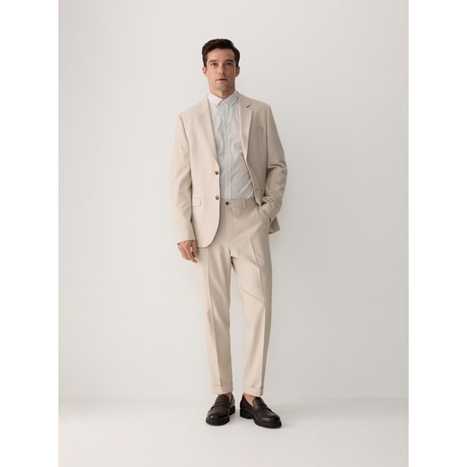 Reserved - Bawełniana koszula regular fit - jasnozielony Reserved L Reserved