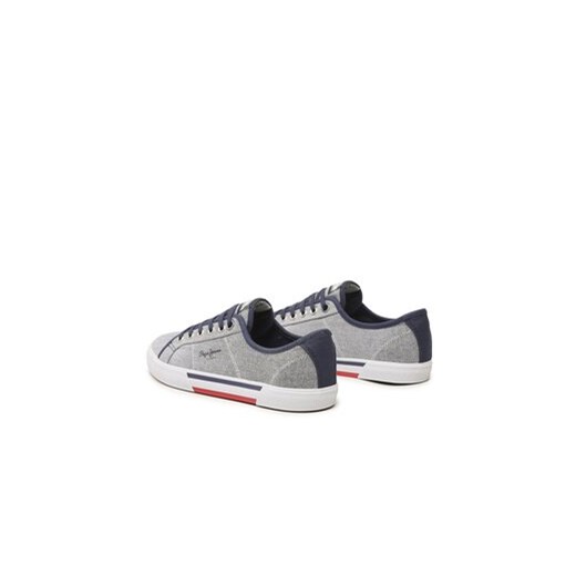 Pepe Jeans Tenisówki Brady Men Chambray PMS30817 Granatowy Pepe Jeans 43 MODIVO