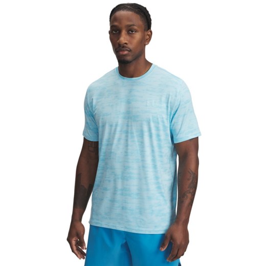 Męska koszulka treningowa Under Armour Vanish Energy Printed SS - niebieska ze sklepu Sportstylestory.com w kategorii T-shirty męskie - zdjęcie 178683874