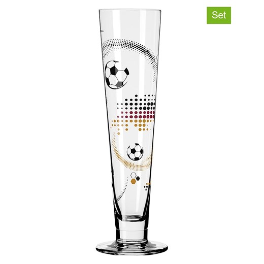 RITZENHOFF Szklanki (2 szt.) "Heldenfest" ze wzorem do piwa - 385 ml ze sklepu Limango Polska w kategorii Naczynia - zdjęcie 178685152