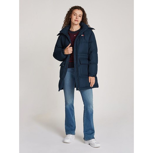 TOMMY JEANS Płaszcz puchowy w kolorze granatowym ze sklepu Limango Polska w kategorii Kurtki damskie - zdjęcie 178686133