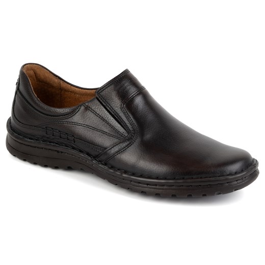 Buty męskie skórzane 759MP ciemny brąz ze sklepu butyolivier w kategorii Półbuty męskie - zdjęcie 178687831