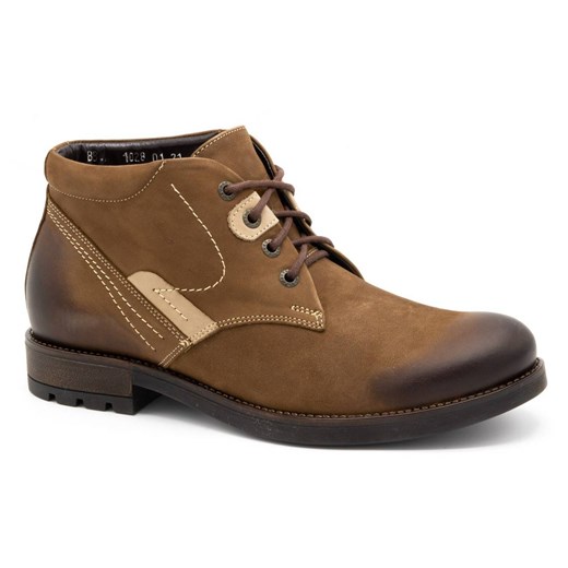 Buty męskie zimowe 1028 brązowe ze sklepu butyolivier w kategorii Buty zimowe męskie - zdjęcie 178687914