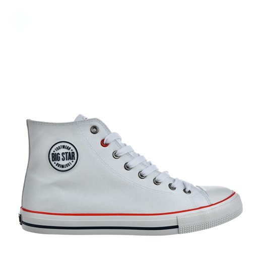 Buty męskie trampki wysokie Big Star NN174305 białe ze sklepu butyolivier w kategorii Trampki męskie - zdjęcie 178689014