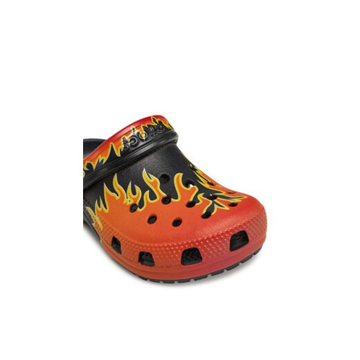 Wielokolorowe klapki dziecięce Crocs z gumy bez zapięcia letnie