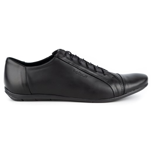 Polbut Eleganckie buty męskie do jeansów C23 czarne ze sklepu ButyModne.pl w kategorii Półbuty męskie - zdjęcie 178690901