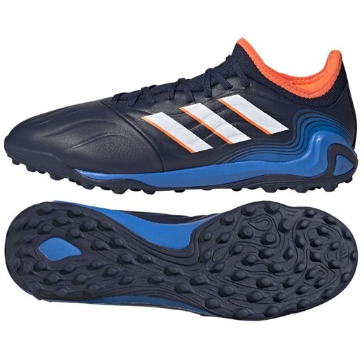 Buty piłkarskie adidas Copa Sense.3 Tf GW4964 niebieskie niebieskie ze sklepu ButyModne.pl w kategorii Buty sportowe męskie - zdjęcie 178690921