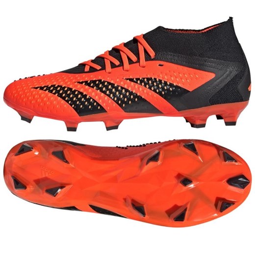 Buty piłkarskie adidas Predator Accuracy.2 Fg M GW4587 pomarańczowe pomarańcze i czerwienie ze sklepu ButyModne.pl w kategorii Buty sportowe męskie - zdjęcie 178690933