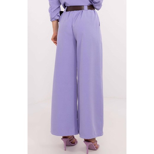 Spodnie damskie Italy Moda fioletowe eleganckie