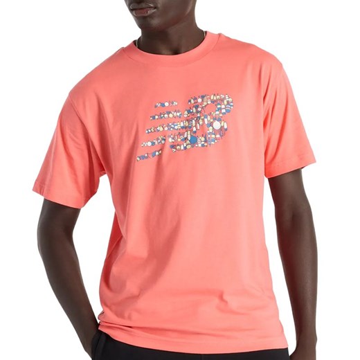 Koszulka New Balance MT51920DTR - pomarańczowa ze sklepu streetstyle24.pl w kategorii T-shirty męskie - zdjęcie 178692354