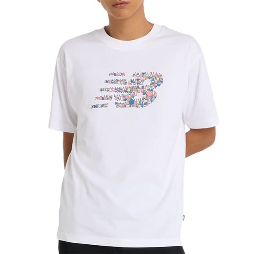 Koszulka New Balance MT51920WT - biała ze sklepu streetstyle24.pl w kategorii T-shirty męskie - zdjęcie 178692360