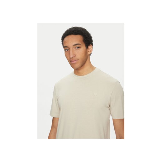 Guess T-Shirt Z2YI12 JR06K Beżowy Regular Fit Guess XL MODIVO