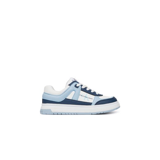 Calvin Klein Jeans Sneakersy Low Cut Lace-Up Sneaker V3X9-82091-1355 Niebieski ze sklepu MODIVO w kategorii Buty sportowe dziecięce - zdjęcie 178693244