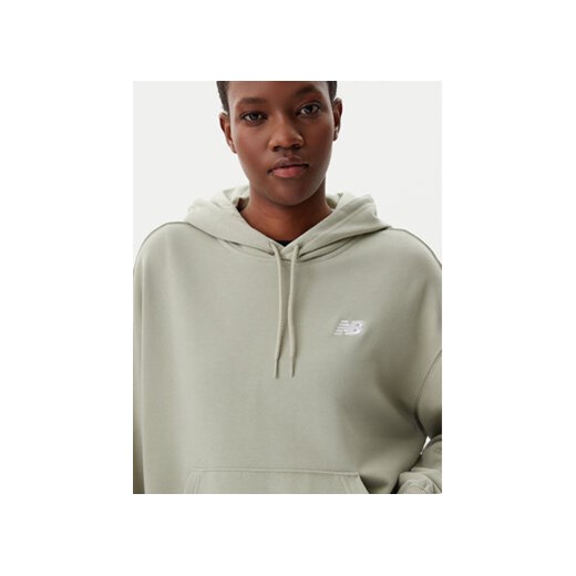 New Balance Bluza WT41507 Zielony Relaxed Fit New Balance M MODIVO