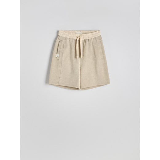 Reserved - Szorty typu baggy - beżowy Reserved XXL Reserved