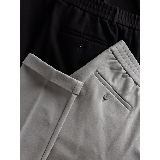 Reserved - Spodnie chino slim z wiskozą - jasnoszary Reserved XL Reserved