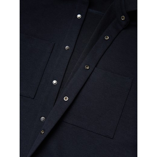 Reserved - Koszula regular z krótkim rękawem - granatowy Reserved XL Reserved