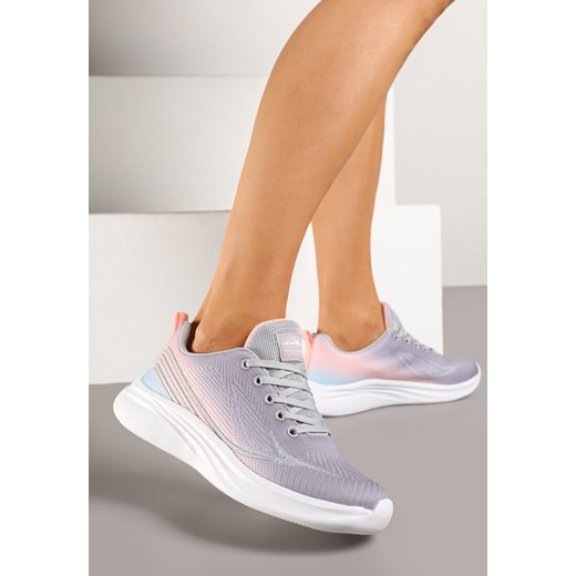 Jasnoszare Buty Sportowe Sneakersy Ombre na Piankowej Podeszwie Arelinas ze sklepu born2be.pl w kategorii Buty sportowe damskie - zdjęcie 178697973