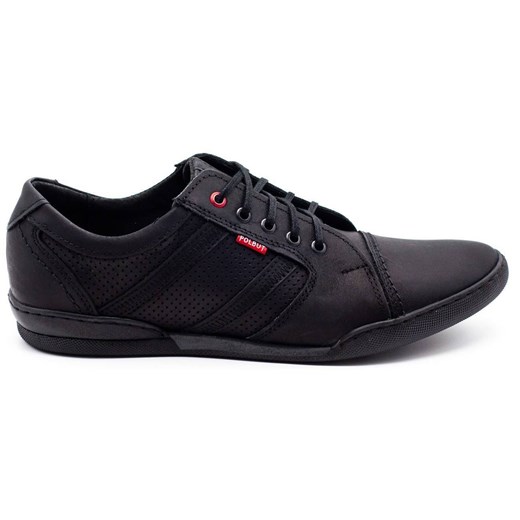 Buty męskie Casual R3 Perforacja Czarne ze sklepu butyolivier w kategorii Półbuty męskie - zdjęcie 178699151
