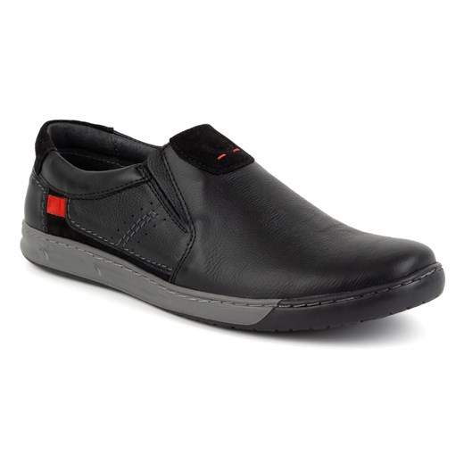 Buty męskie skórzane mokasyny 934K czarne ze sklepu butyolivier w kategorii Mokasyny męskie - zdjęcie 178699504