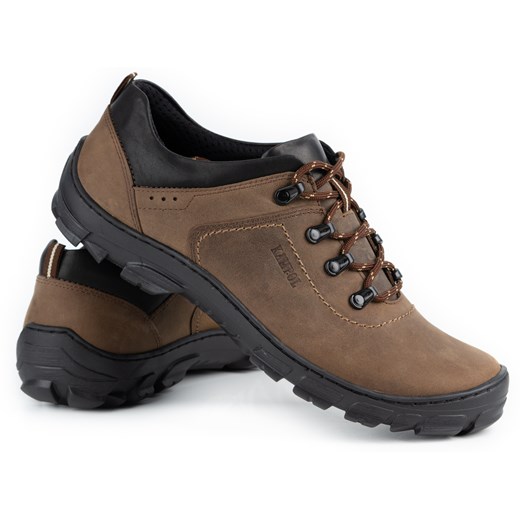 Buty męskie skórzane trekkingowe 36 oliwkowe ze sklepu butyolivier w kategorii Buty trekkingowe męskie - zdjęcie 178699751