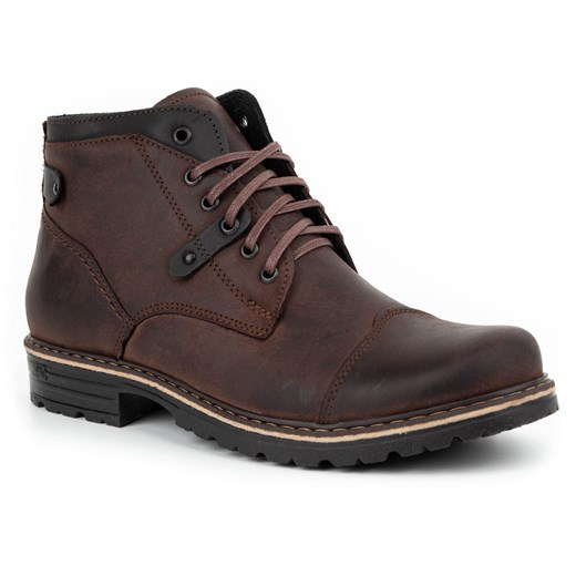 Buty męskie zimowe C15s brązowe ze sklepu butyolivier w kategorii Buty zimowe męskie - zdjęcie 178701134