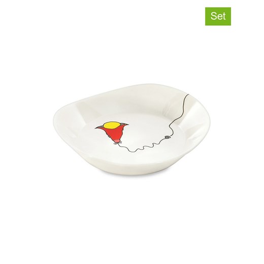 BergHOFF Talerze głębokie (2 szt.) w kolorze białym ze wzorem- Ø 20 cm ze sklepu Limango Polska w kategorii Talerze - zdjęcie 178701561
