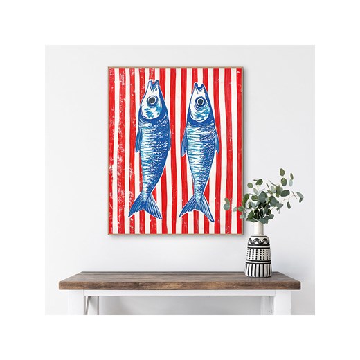 Orangewallz Druk artystyczny &quot;Sardines&quot; w ramce Orangewallz 40x50 cm okazyjna cena Limango Polska