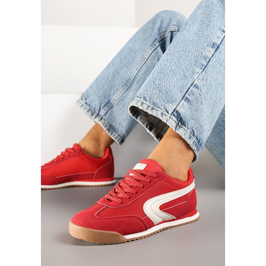Czerwone Basicowe Sneakersy Ellimira ze sklepu renee.pl w kategorii Buty sportowe damskie - zdjęcie 178705380