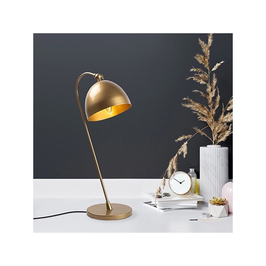 Opviq Lampa stołowa w kolorze złotym - wys. 54 x Ø 18 cm ze sklepu Limango Polska w kategorii Oświetlenie - zdjęcie 178708003