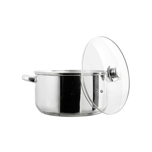 COOK CONCEPT Garnek w kolorze srebrnym z pokrywką - Ø 26 cm Cook Concept onesize wyprzedaż Limango Polska