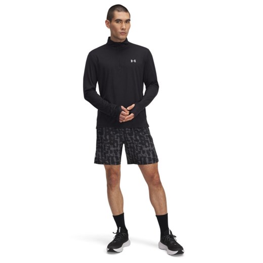Męskie spodenki do biegania Under Armour UA Launch 7\'\' Print Shorts - czarne ze sklepu Sportstylestory.com w kategorii Spodenki męskie - zdjęcie 178709970
