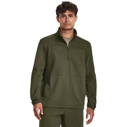 Męska bluza taktyczna Under Armour Tac Rival Job Fleece - khaki ze sklepu Sportstylestory.com w kategorii Bluzy męskie - zdjęcie 178709993