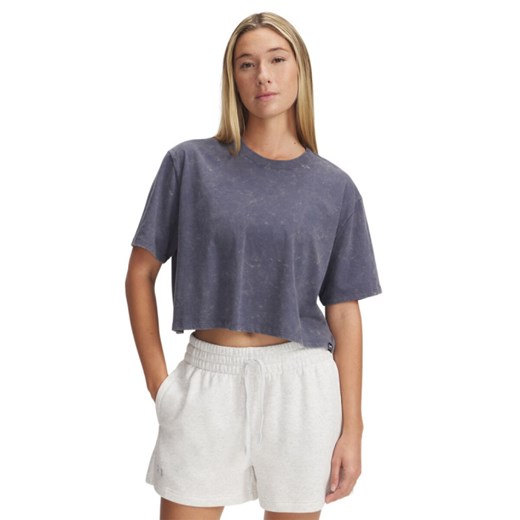 Damski t-shirt basic Under Armour UA Rival Wash SS - szary ze sklepu Sportstylestory.com w kategorii Bluzki damskie - zdjęcie 178710024