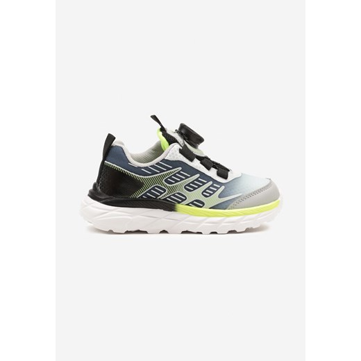 Szare Buty Sportowe Sneakersy Ozdobione Geometrycznym Wzorem Ulandiela ze sklepu born2be.pl w kategorii Buty sportowe dziecięce - zdjęcie 178710473