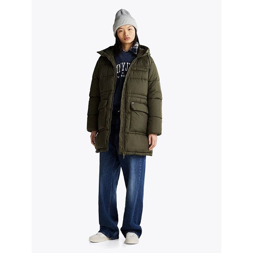 TOMMY JEANS Płaszcz zimowy w kolorze khaki ze sklepu Limango Polska w kategorii Kurtki damskie - zdjęcie 178710873
