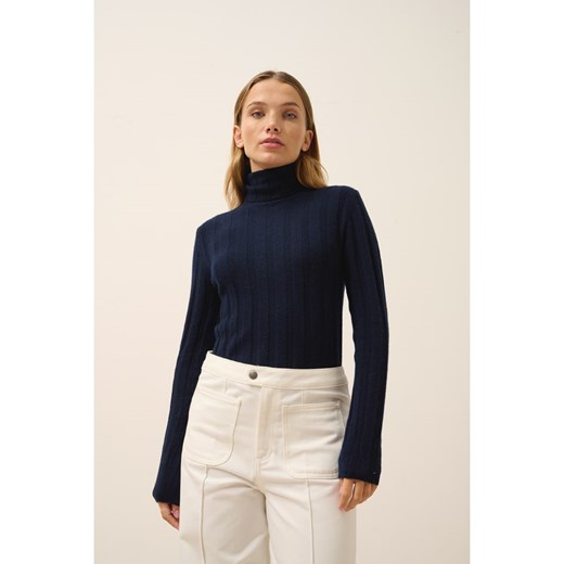 Just Cashmere Kaszmirowy golf &quot;Serelith&quot; w kolorze granatowym ze sklepu Limango Polska w kategorii Swetry damskie - zdjęcie 178710980