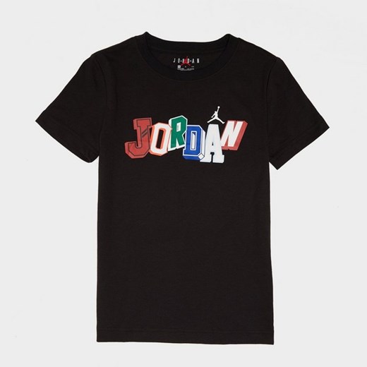 JORDAN T-SHIRT JRDN LETTER TEE BLK B ze sklepu JD Sports  w kategorii T-shirty chłopięce - zdjęcie 178712721