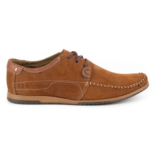 KOMODO Buty Męskie mokasyny 875 camel wielokolorowe pomarańczowe ze sklepu ButyModne.pl w kategorii Mokasyny męskie - zdjęcie 178713832