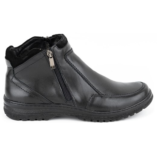 KOMODO Buty męskie sztyblety 816 Czarne ze sklepu ButyModne.pl w kategorii Buty zimowe męskie - zdjęcie 178713834