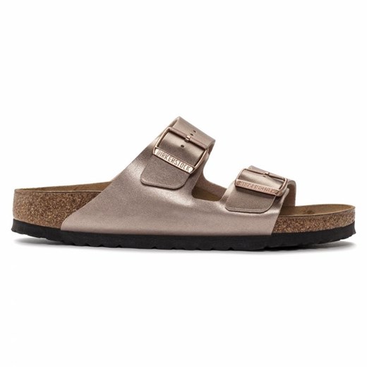 Klapki Birkenstock Arizona Bf 1023960 złoty ze sklepu ButyModne.pl w kategorii Klapki damskie - zdjęcie 178713891