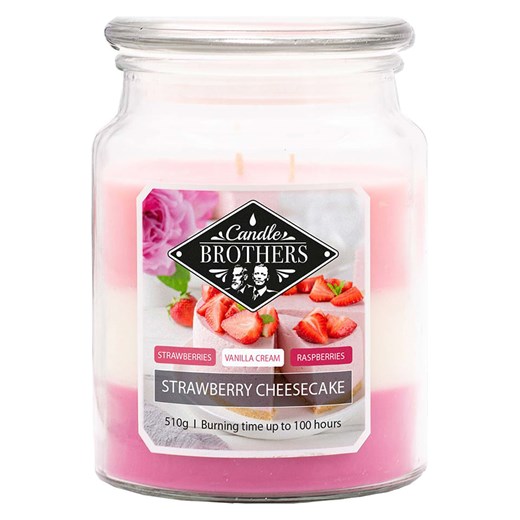 Candle Brothers Świeca zapachowa &quot;Strawberry Cheesecake&quot; - 510 g ze sklepu Limango Polska w kategorii Świece i dyfuzory - zdjęcie 178714730