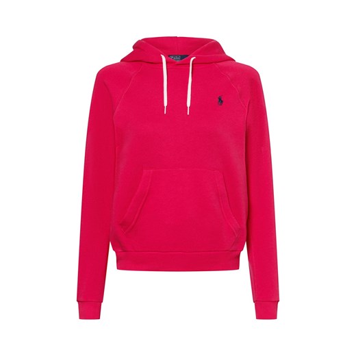 Polo Ralph Lauren Damski sweter z kapturem Kobiety Bawełna fuksja jednolity ze sklepu vangraaf w kategorii Bluzy damskie - zdjęcie 178716572