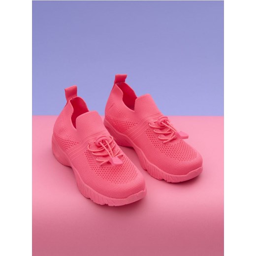 Sinsay - Lekkie sneakersy - różowy Sinsay 25 Sinsay