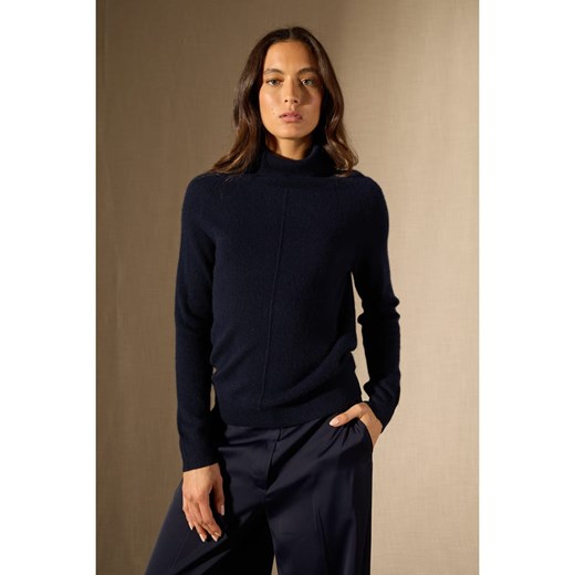 Perfect Cashmere Kaszmirowy golf &quot;Carrick&quot; w kolorze granatowym ze sklepu Limango Polska w kategorii Swetry damskie - zdjęcie 178717740