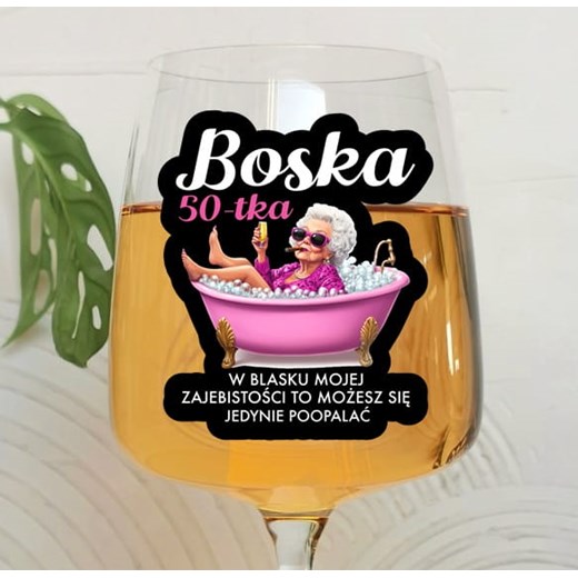 Kieliszek do wina na 50 urodziny ze sklepu Time For Fashion w kategorii Kieliszki - zdjęcie 178718330