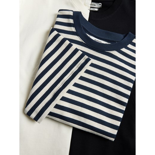 Reserved - Taliowany t-shirt - wielobarwny Reserved M Reserved