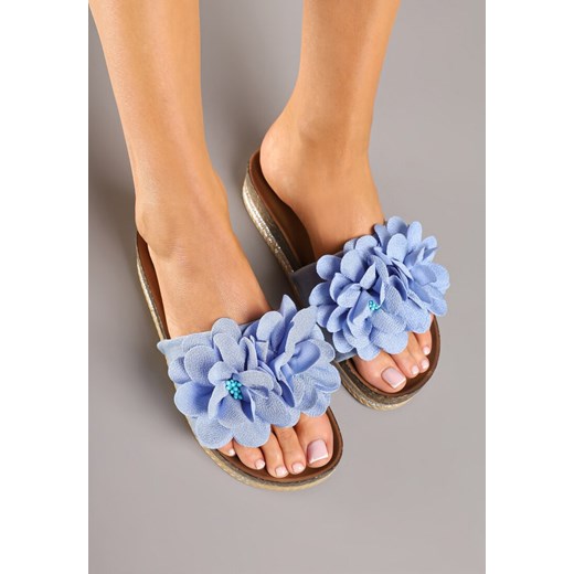 Klapki damskie Renee na lato casual bez zapięcia na płaskiej podeszwie 